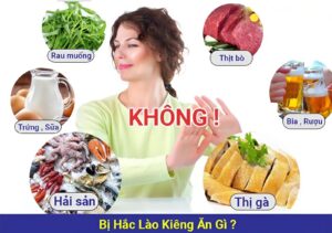 bệnh hắc lào kiêng ăn gì